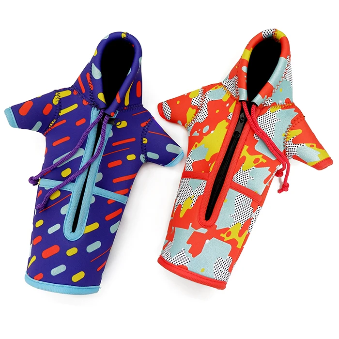 Fashion natural rubber hot water wine bottle pink covers