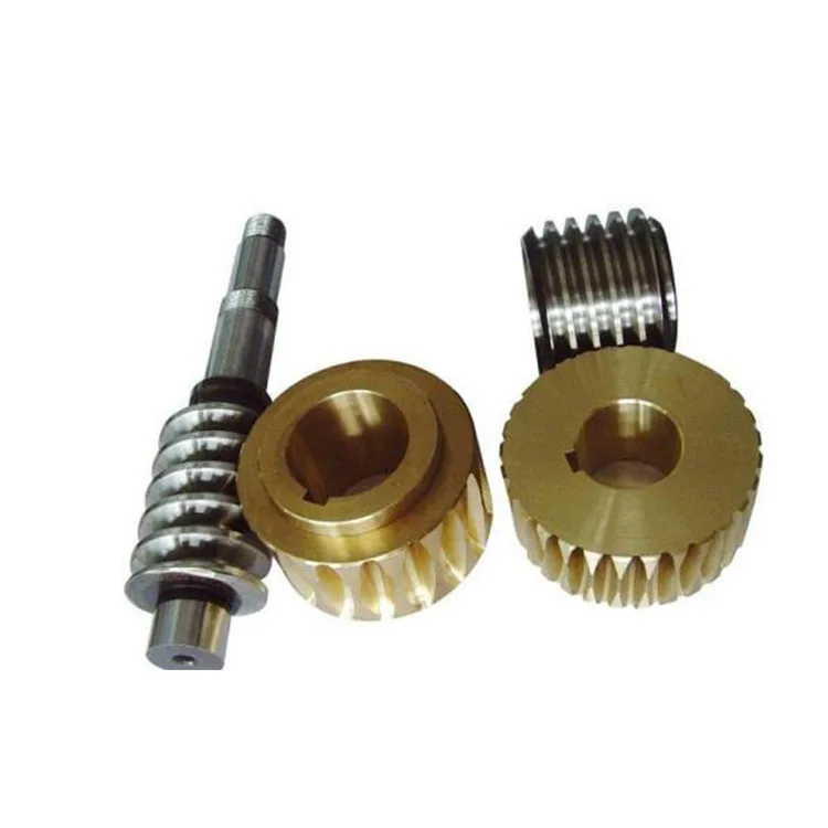 Factory Customize CNC Machining brass steel worm gear
