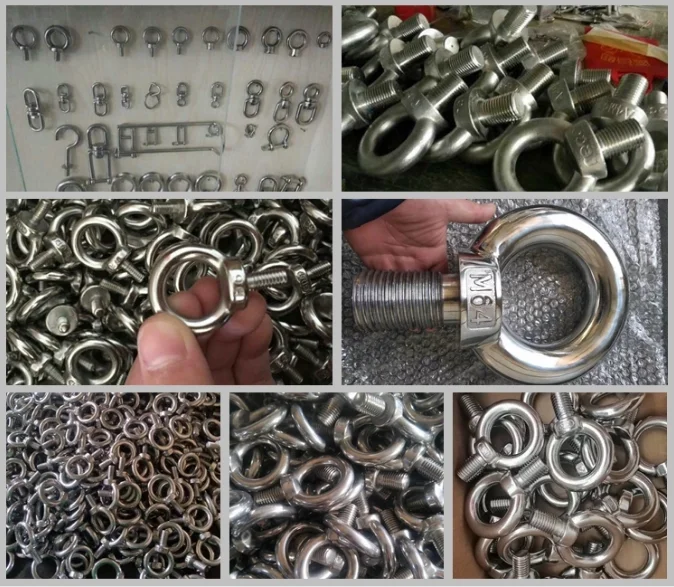 Stainless Steel Boat Rigging Hardware For Marine Eye Bolt Point Lift