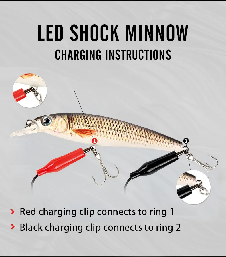 2019 New Design Usb Charge Automatic Electronic Fishing Bait Bass Fish Minnow Lure Floating