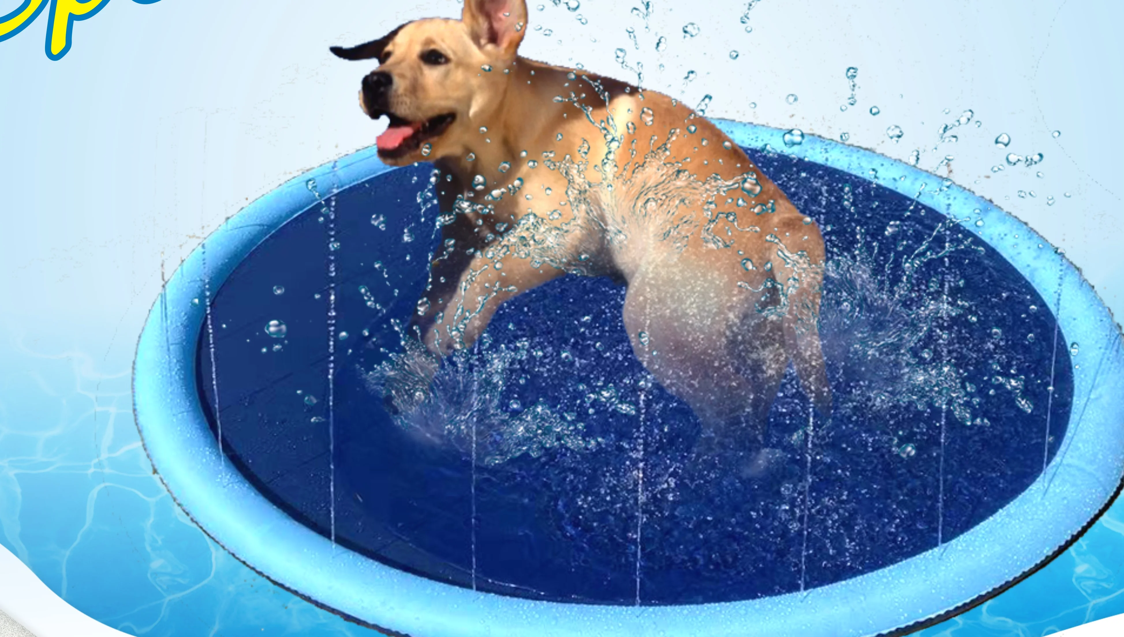 Wholesale Ecofriendly Dog Sprinkler Mat Water Play Swimming Pool Pet Cooling Mat Inflatable