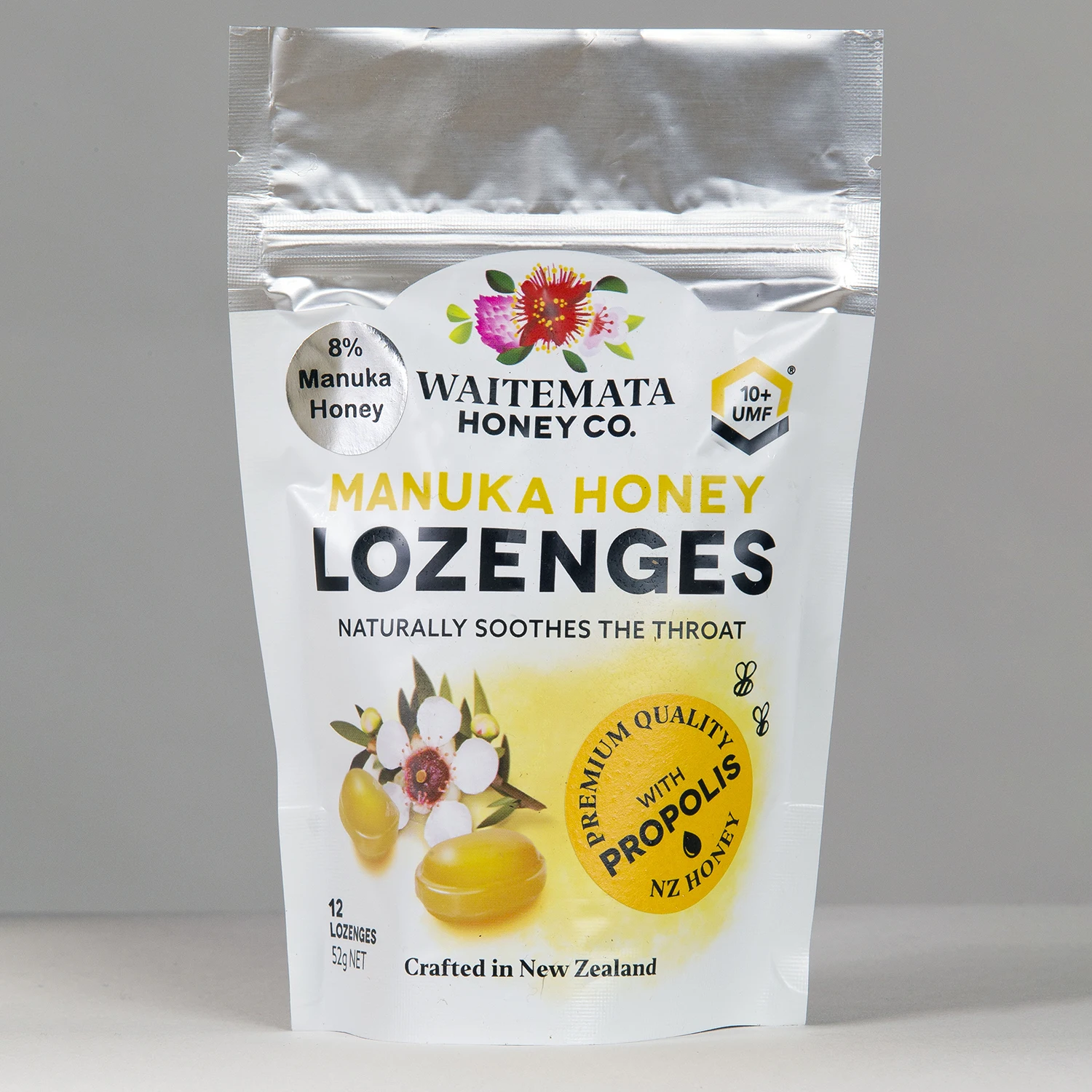 New Zealand Packaging Honey Ginger Candy Lozenges Pure Natural Bee 54g