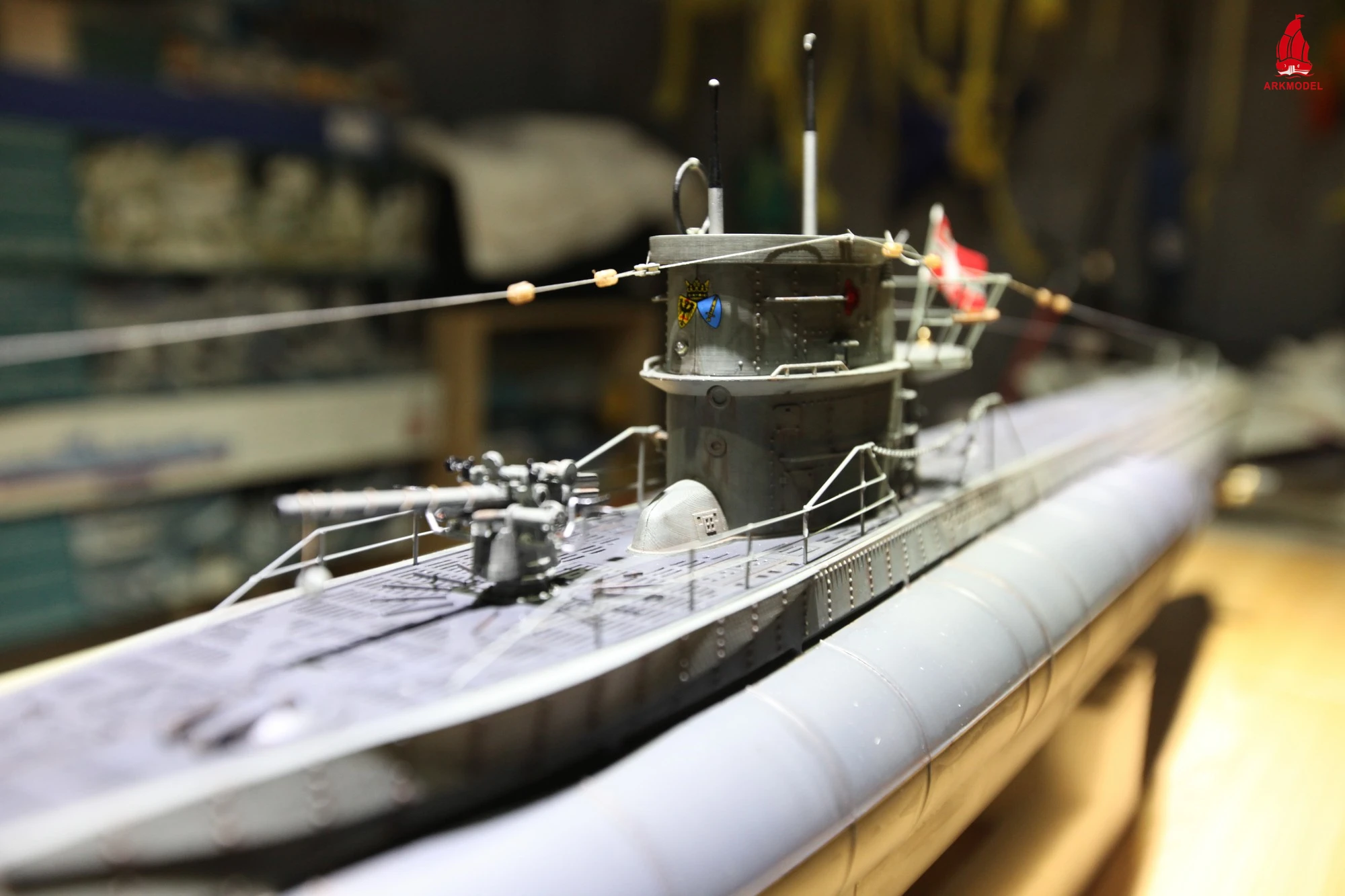 Arkmodel German Uboat Type Viic Rc Submarine 148 Scale Models Plastic