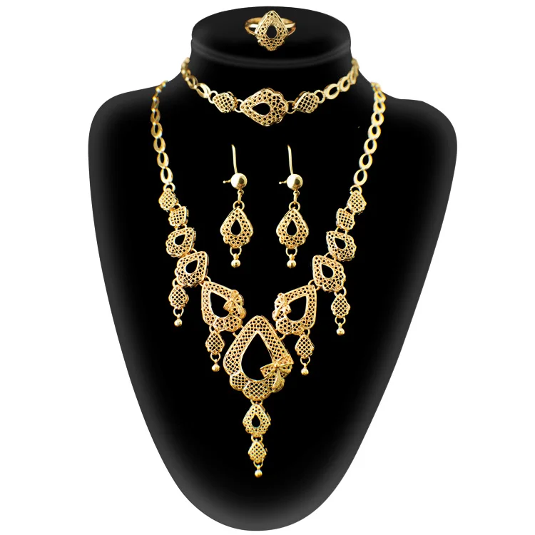 2022 Bijoux Dubai Wholesale Fashion Wedding Jewelry Set Luxury Women Gold Plated Design Jewelry Set Buy Wedding Jewelry Set Fashion Wedding Jewelry Set Luxury Fashion Wedding Jewelry Set Product on