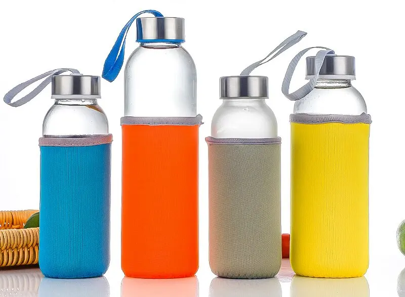 Transparent Hot Selling Double Wall Glass Water Bottle Glass Drinking