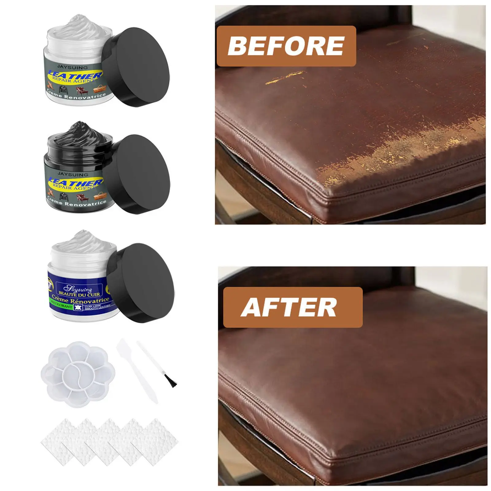 C0924 Car Leather Seat Repair Paste,Leather Color Correction Paste