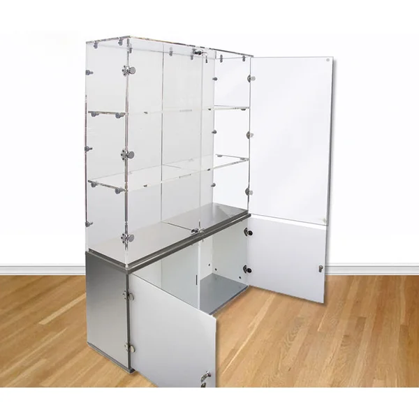 Clear Acrylic Display Cabinet With Glass Showcase Acrylic For