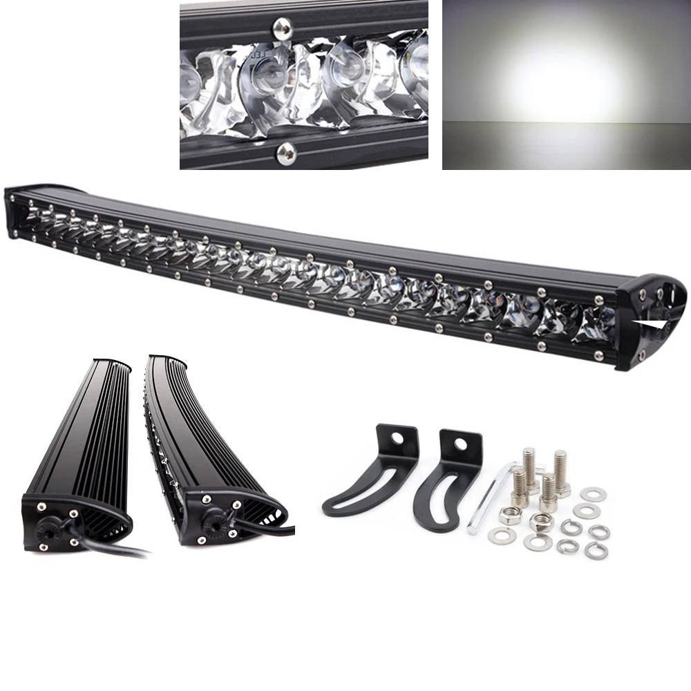 30w ,50w,100w,150w 200w,250w Barra led 4x4 Black Super Slim Single Row Off Road Led Light Bar For Atv Offroad Car Truck