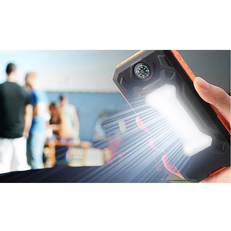 IP67 Dustproof Shockproof Rainproof Solar Phone Charger 30000mAh High Capacity Solar Power Bank - ANKUX.COM