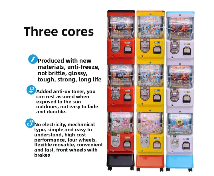 Factory Direct Three-Layer Coin-Operated Gashapon Machine for Children's Entertainment-Taiwan/Japan Style Wholesale Available