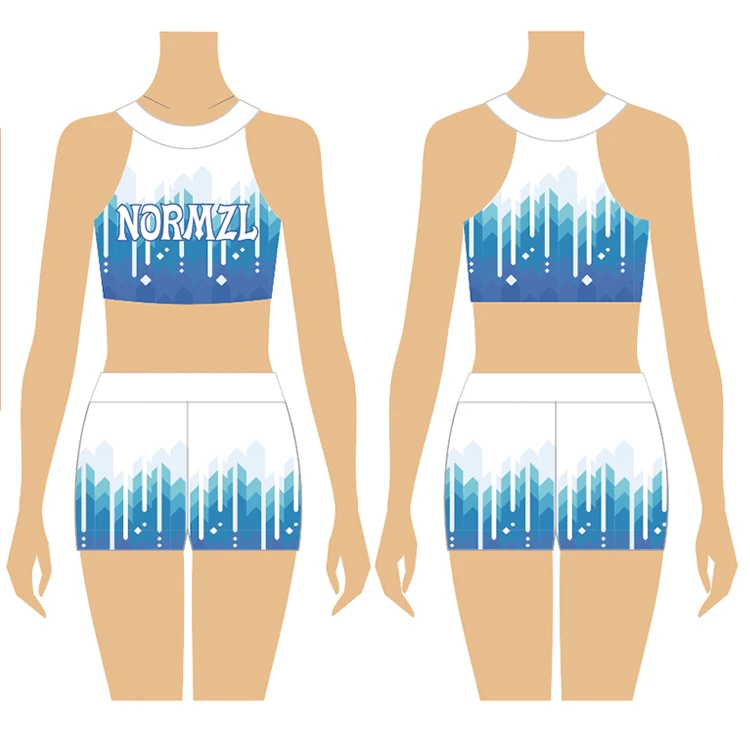 2024 wholesale designs cheer practice wear girls cheerleading crop top