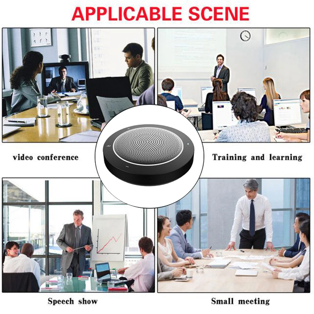 microphone wire speaker usb speakerphone with lights - ANKUX.COM
