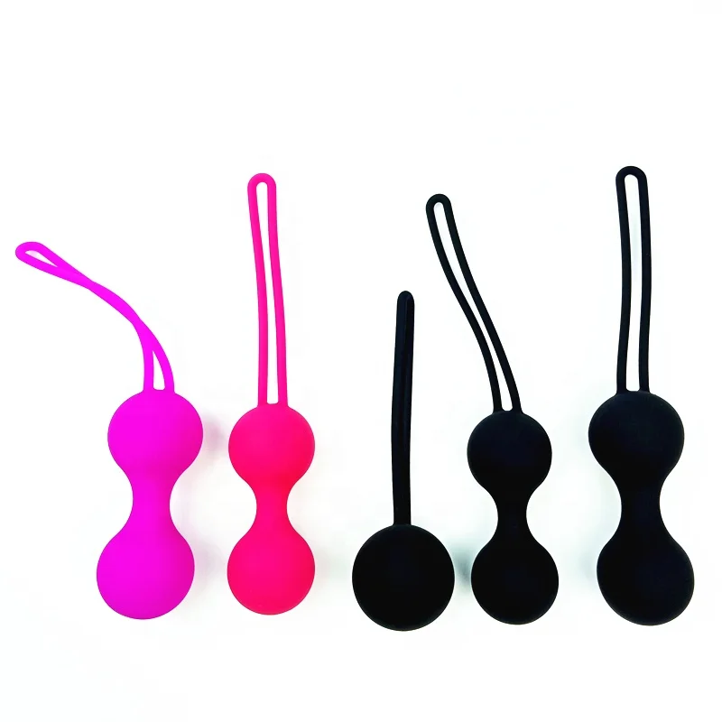 silicone medical grade Dual kegel balls sex toys for women tightening
