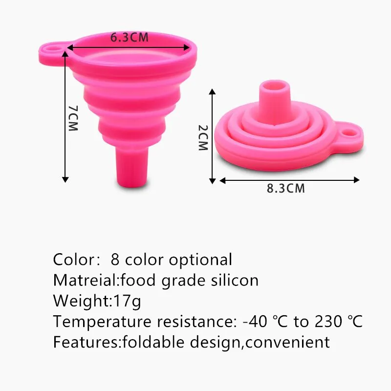 Home Kitchen Plastic Funnel Colorful Mini Funnel Leakproof Filter Silicone Funnel Buy Mini