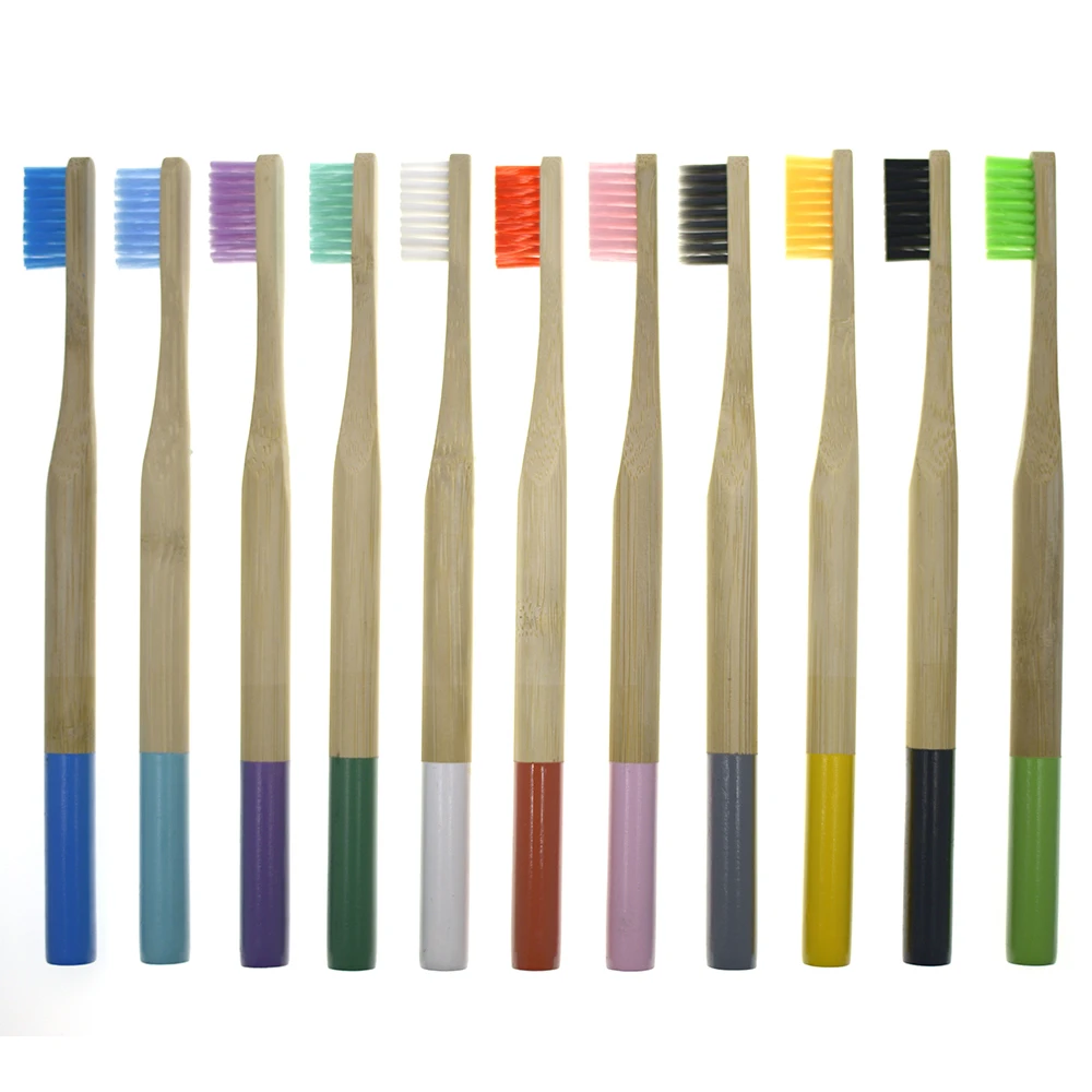100% Biodegradable Natural Bamboo Toothbrush for Adults & Kids