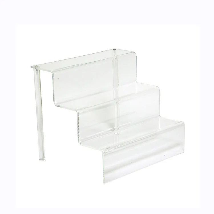 Customized Portable Acrylic Riser Display Shelf 3 Steps Buy Acrylic