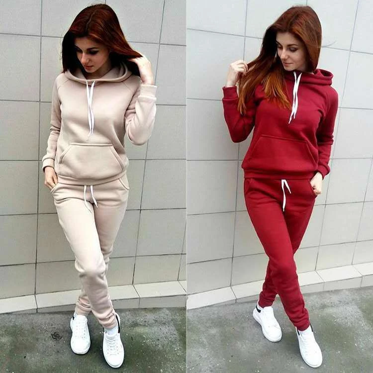 2020 Wholesale Custom Plus Size Fall Clothes Jogging Suits Hoodies