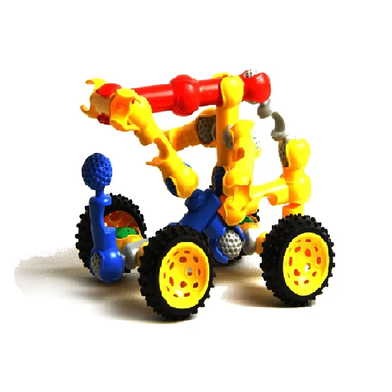 新产品 stem construction builder set 儿童儿童塑料块智能连接玩具