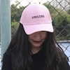 Woman Baseball Nice Popular Wash Polo Pink Baseball Cap with ear muff