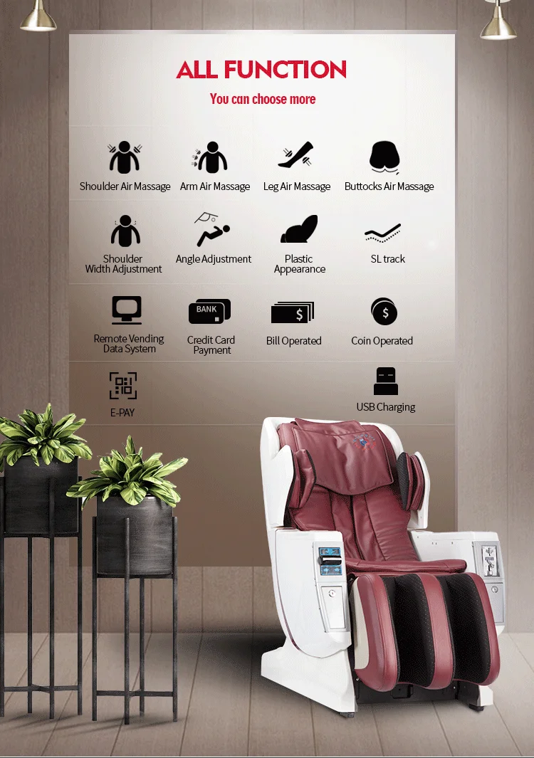 coin operated massage chair automatic vending machine, View automatic
