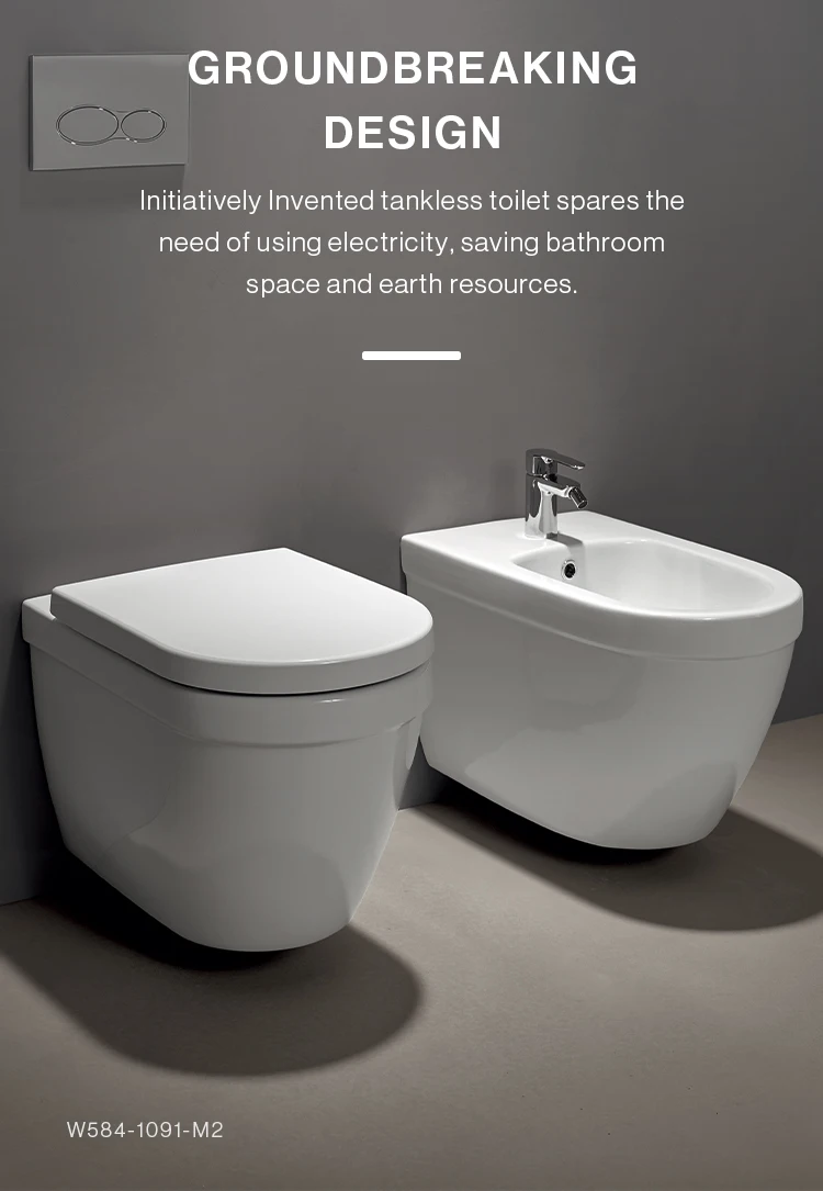 Axent W5841091wholesale One Piece Toilets Decor With Wall Hanging Toilet Seat Bathroom Toilet