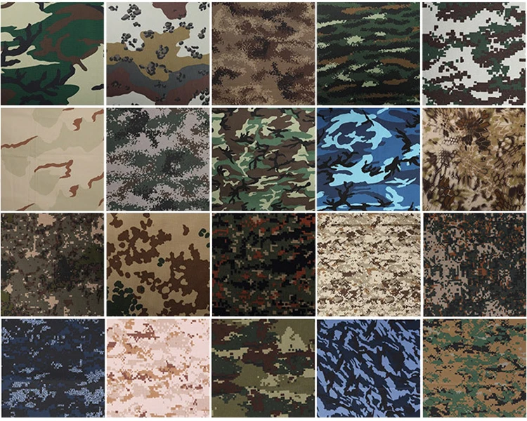 350gms 600d Polyester Camouflage Fabric Roll Of Pvc Coated Waterproof ...