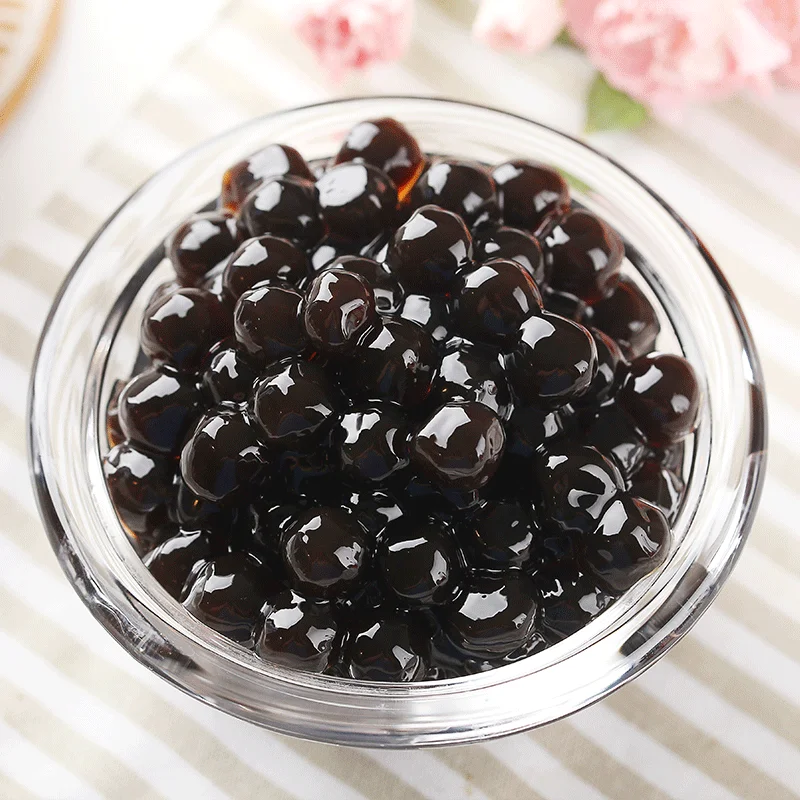 Hot Selling Taiwan Bubble Tea Popping Tapioca Black Pearls For Milk Tea