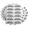 Pre-Printed Consecutively Numbered Labels Sticker with Bar Code