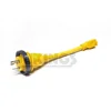 RV Pigtail Marine Shore Power Adapter Cord 30A nemaL5-30P to nema 5-15r receptacle ,STOW 10Gauge L5-30