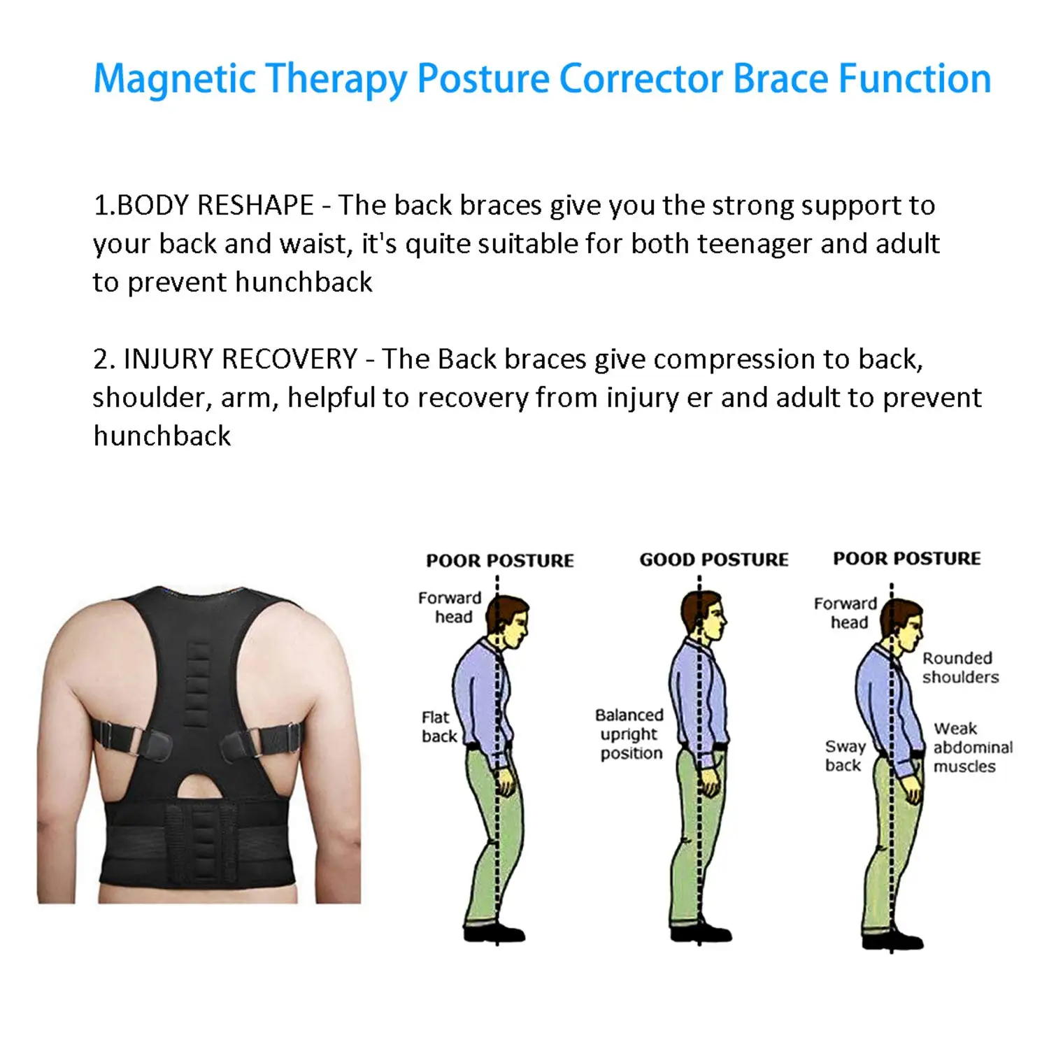 Zrwm35 New Products Good Posture Back Brace For Posture Exercises Back ...