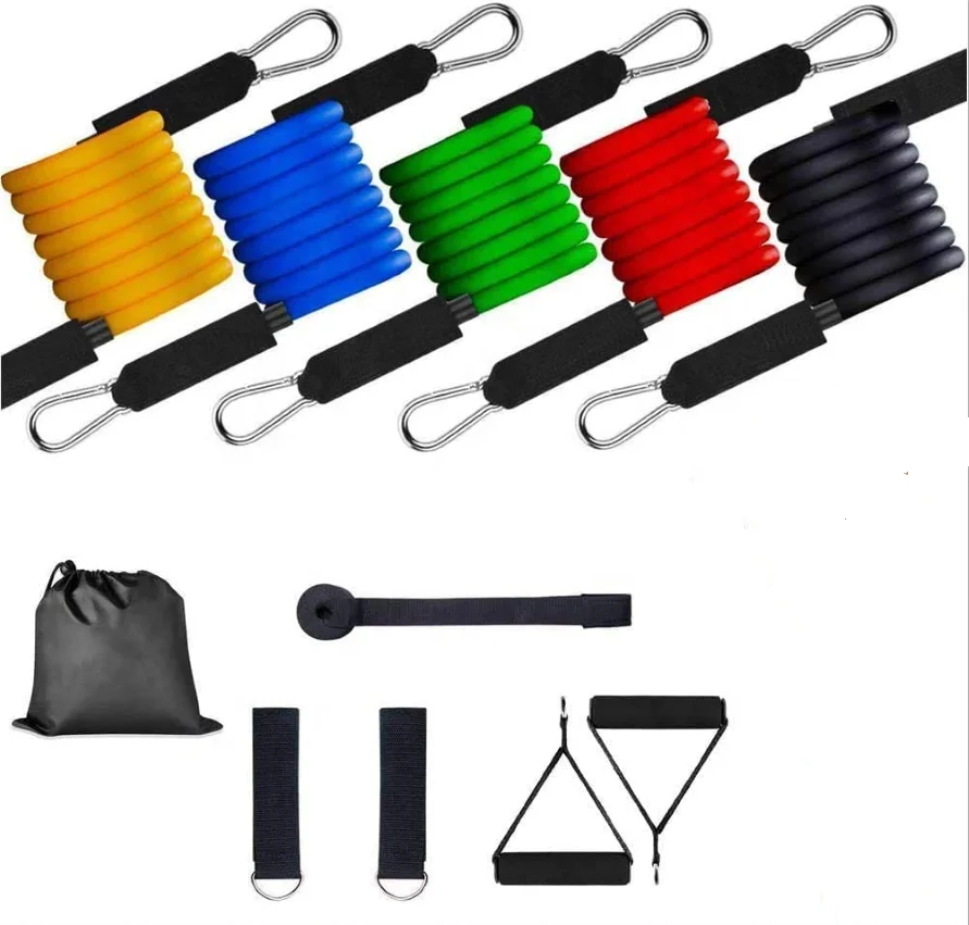 
Fashionable Latex Tubes Pedal Exerciser Body Training Fitness Latex Tube Transparent 