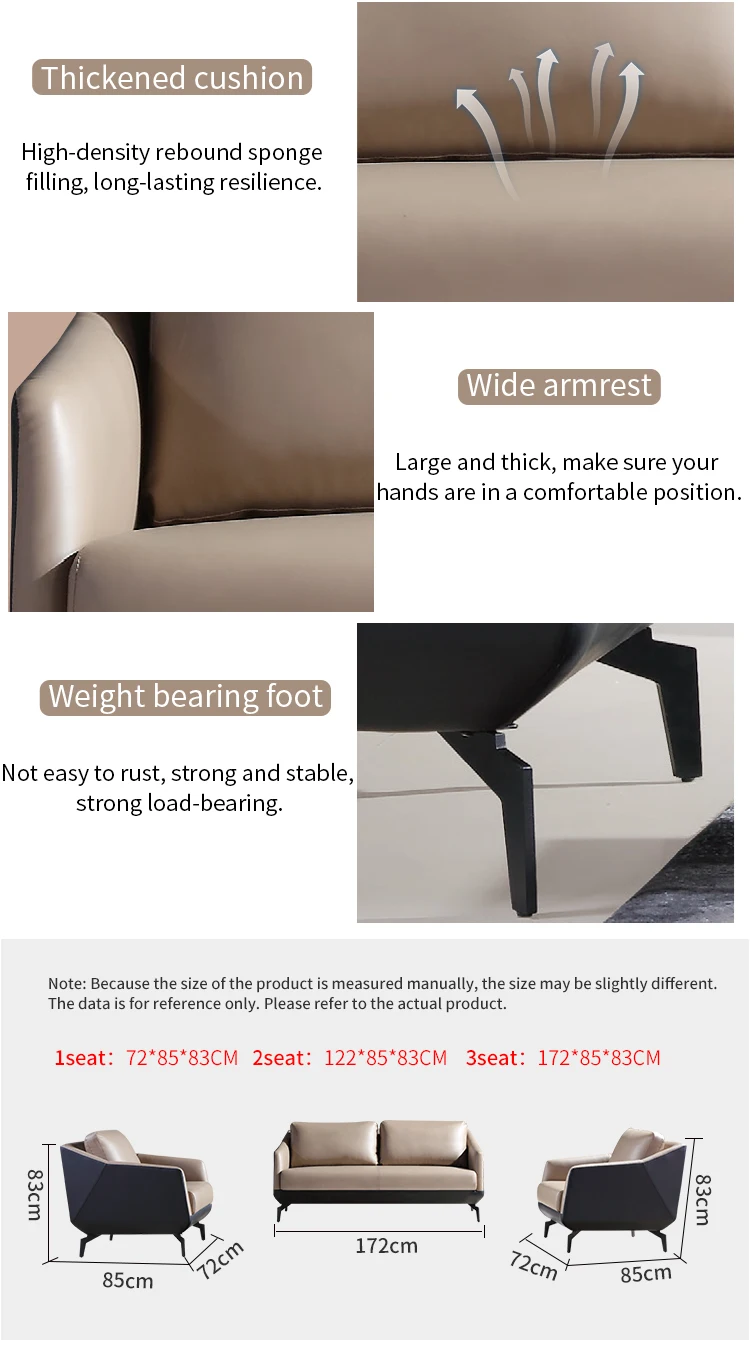 Pengpai Nice Design Office Furniture Set Modern 4 Seater Sofa