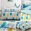 Hot selling cotton made home goods covers print bed linen sheet room set