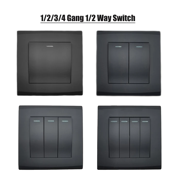 VNX Wall Switch 3gang 1/2way UK Standard Switch