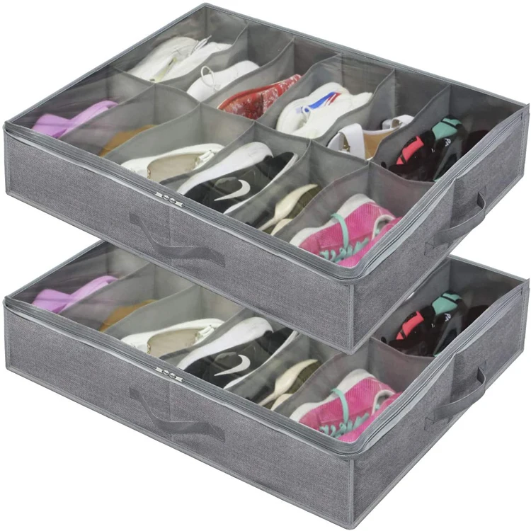 Bolsa Organizadora De Almacenamiento De Zapatos,Plegable,Debajo De La
