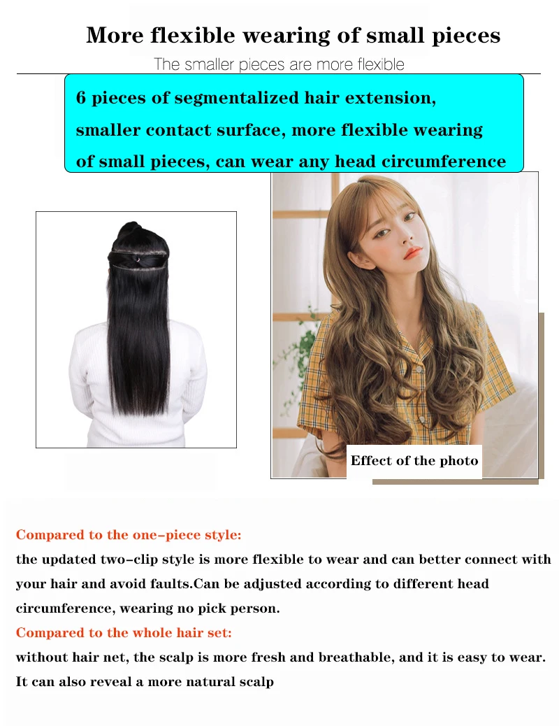 Fashion Style A Piece 8cm Wide 2 Pat Clamp Pear Flower Roll Reality  Life-like Dense Fluffy 2 Clip Hair Extensions Headwear - Buy 2 Clip Hair  Extensions,Matte High Temperature Fiber Hair Extensions,2