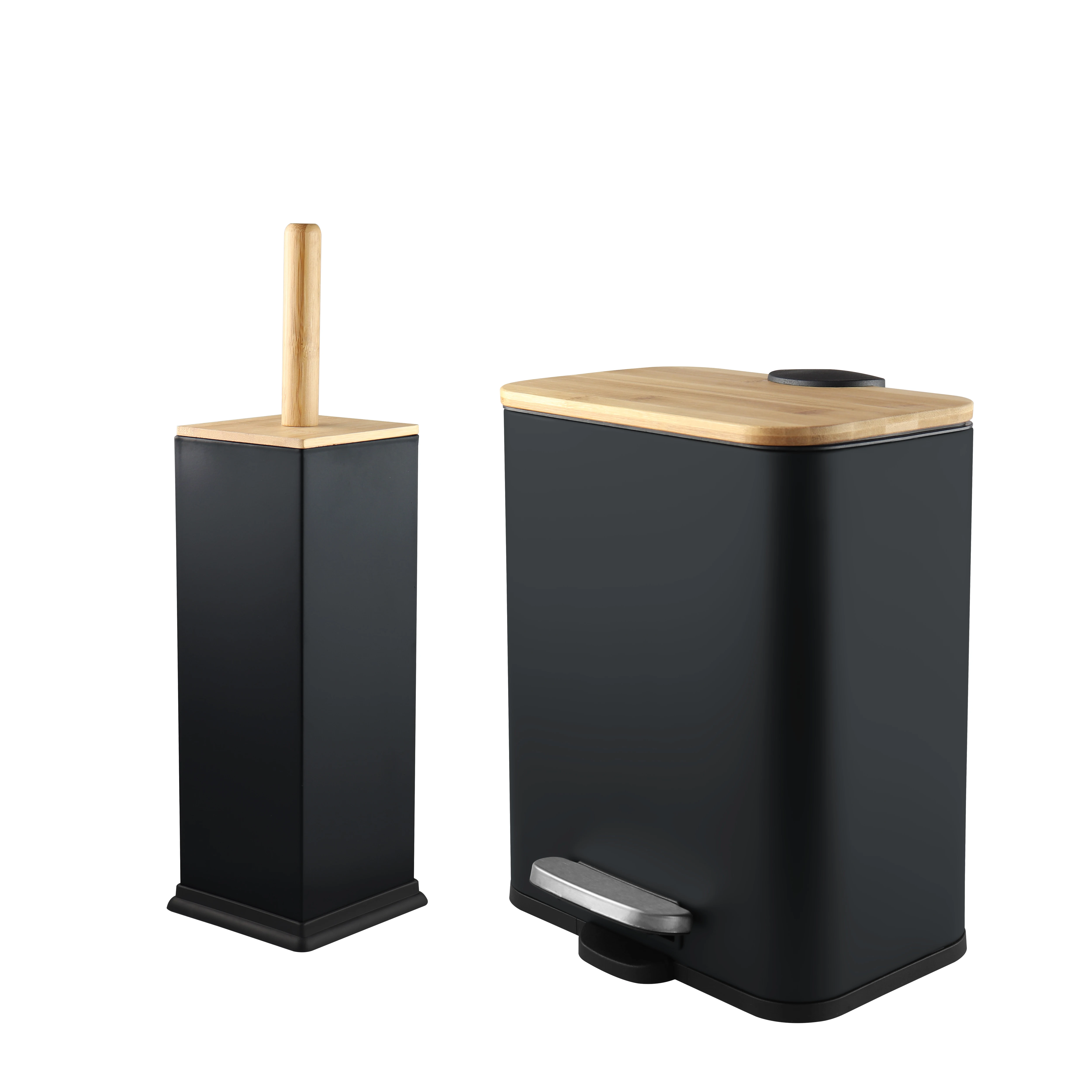 2020 Bamboo Products Wholesale Pedal Bin Waste Bin 3l 5l White Black