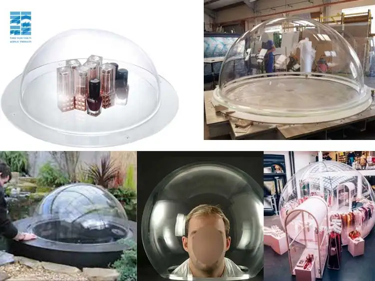 Customized Acrylic Hemisphere Hot Sale Clear Acrylic Dome Cover Small