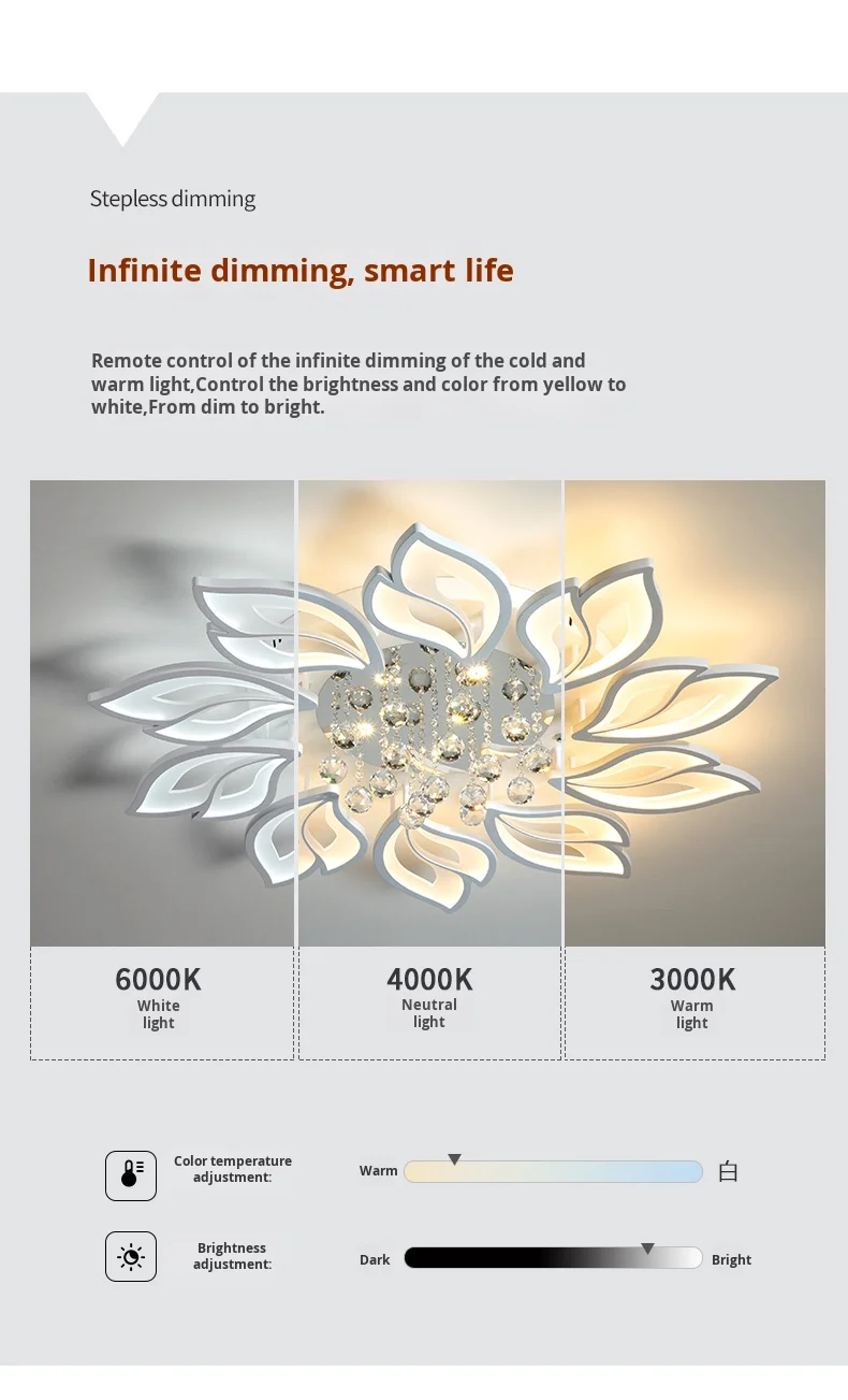 product modern led ceiling light for home living room aluminum chandelier with aluminum base-2