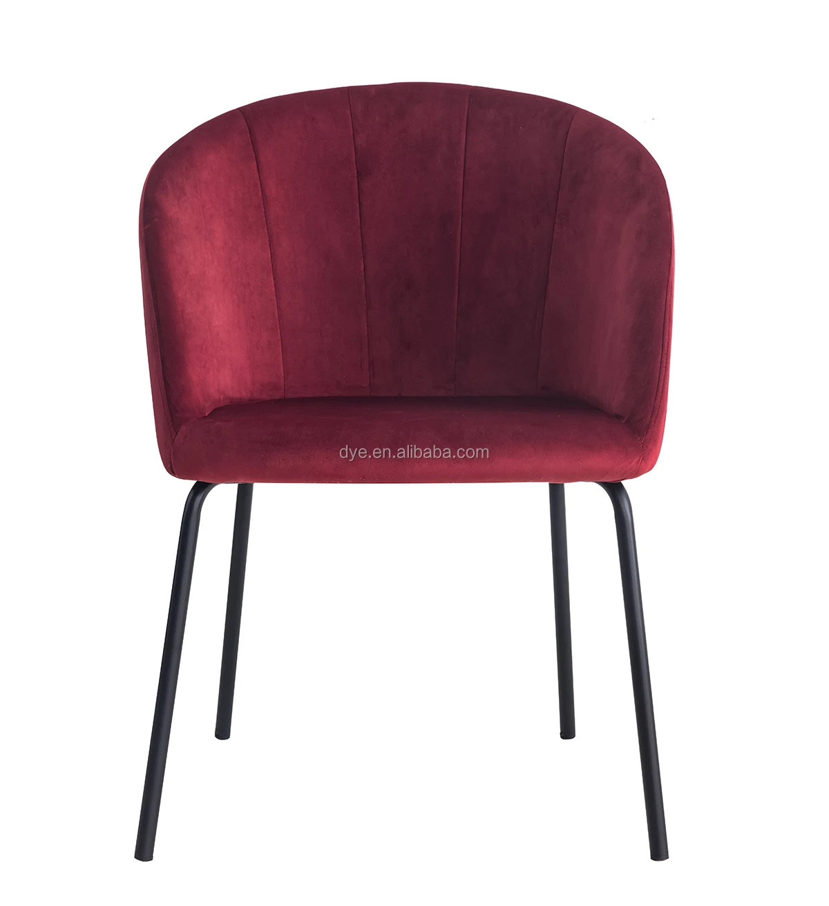 Factory Price 2021New Design Cheap Modern Velvet Comfortable Fabric Dining Room Chair Dining