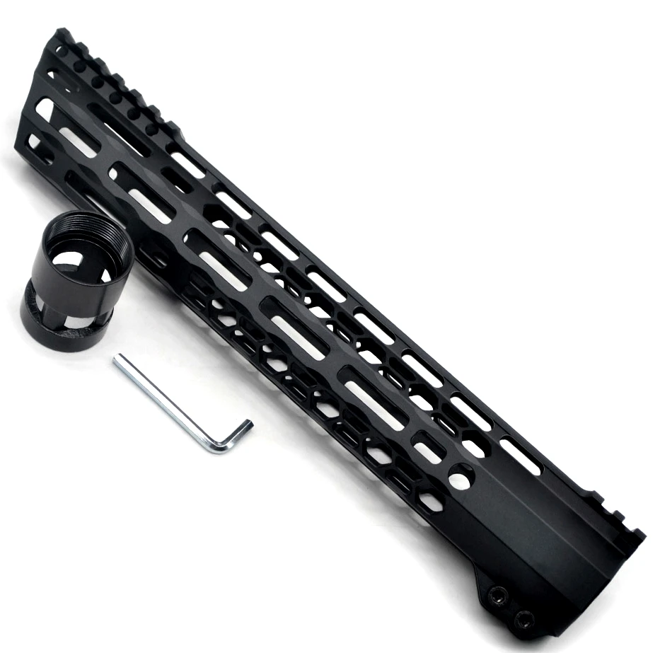 
New Clamp style 12 inches black M-LOK free float AR15 M16 M4 rifle handguard with a curve slant cut nose fit .223/5.56 rifles 