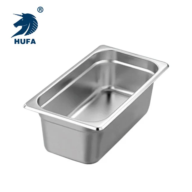 1/3 15cm Depth European Style GN Pan Factory Wholesale Stainless Steel Food Grade Gastronorm Container
