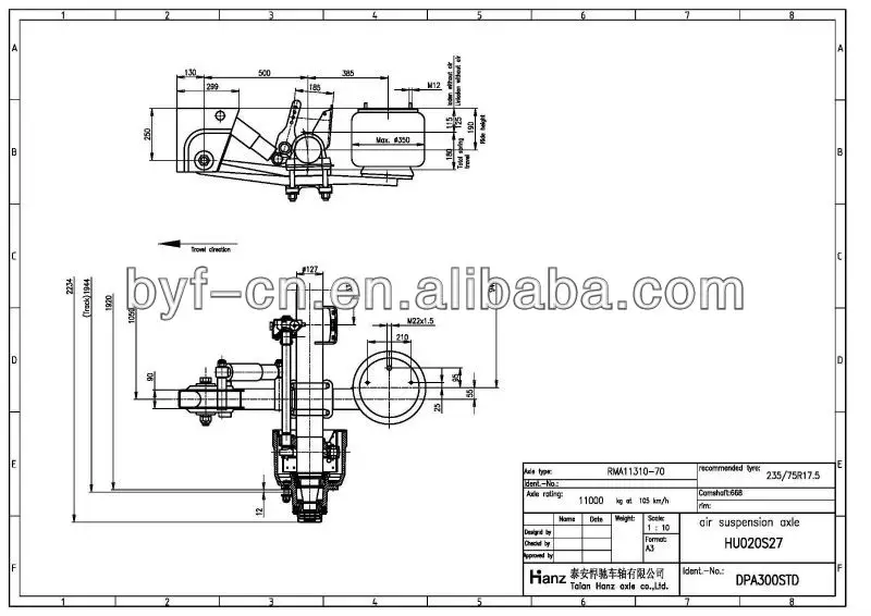 Byf Semi Truck Air Bag Suspension Buy Semi Trailer Air Bag Suspension