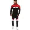 /product-detail/mens-tracksuit-2pc-set-patchwork-sweatshirt-jogger-sweatpants-solid-hooded-sports-suit-62362462010.html