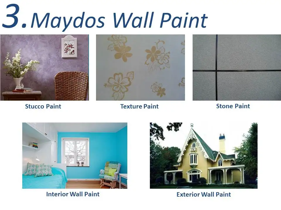 Maydos Building Materials Odorless Acrylic Emulsion Paint Washable Interior Wall Paint For Home
