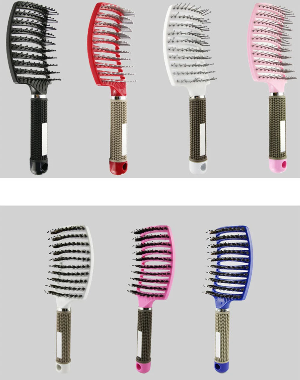 Professional Hair Comb hair Brush Women paddle brush with Bristle&Nylon Salon Styling Hairdressing Tools.jpg