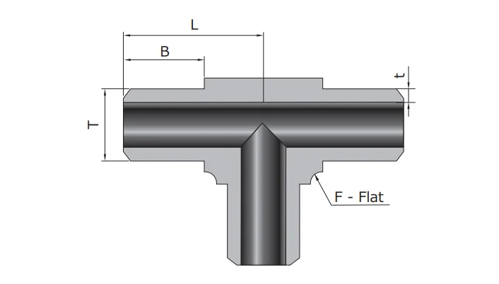 High Pressure Stainless Steel 304/316 Seamless Butt Weld 3 Way Tee Pipe Fitting