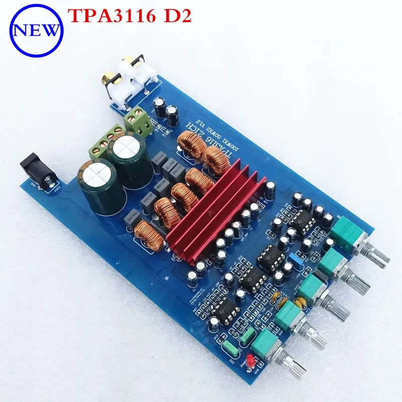 BRZHIFI AUDIO  TPA3116 2.1  class D digital power amplifier mini digital l amplifier board  for 5.0 output power 50W*2+100W manufacture