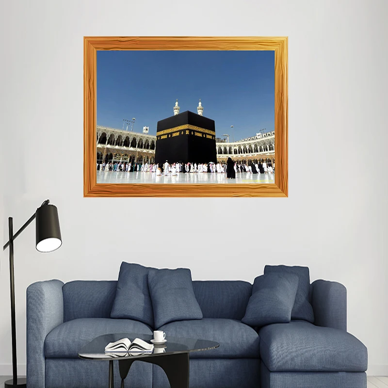 穆斯林清真寺绘画小夜灯墙装饰宗教图片艺术油画 