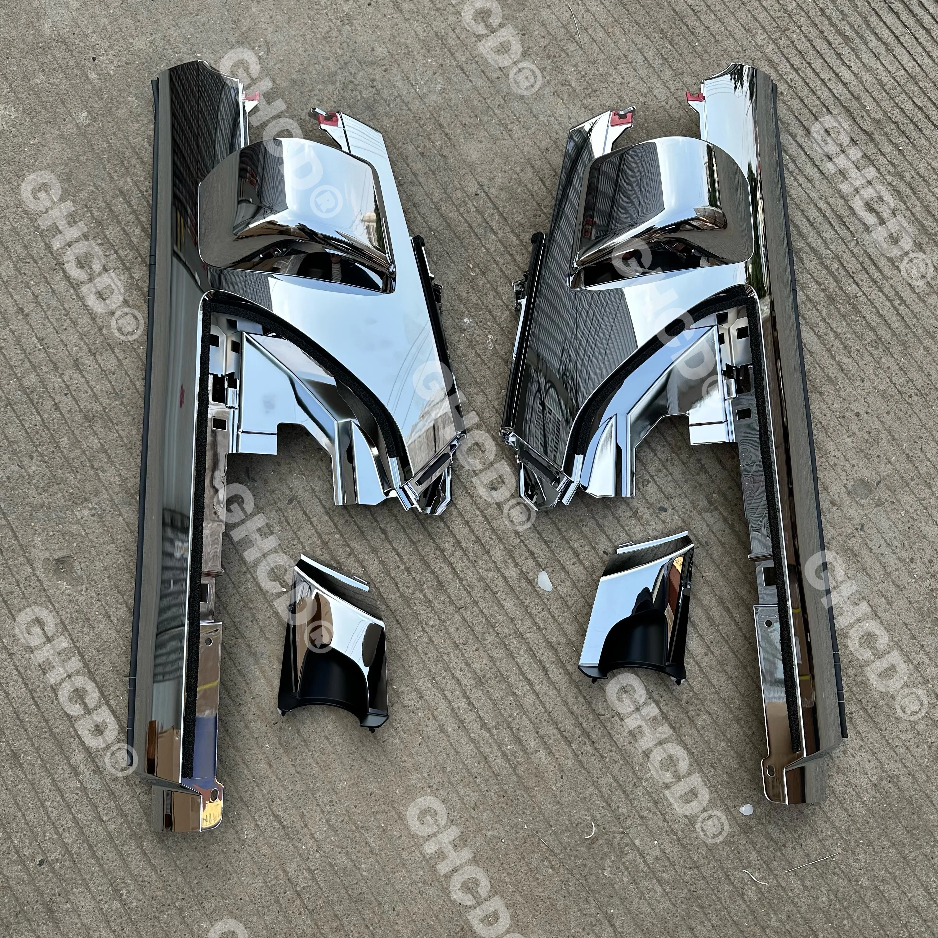 GHCD Hot Product/new Type Chrome Plated Curve Corner Panel for Japanese Truck ISUZU ELF 2023-ON manufacture